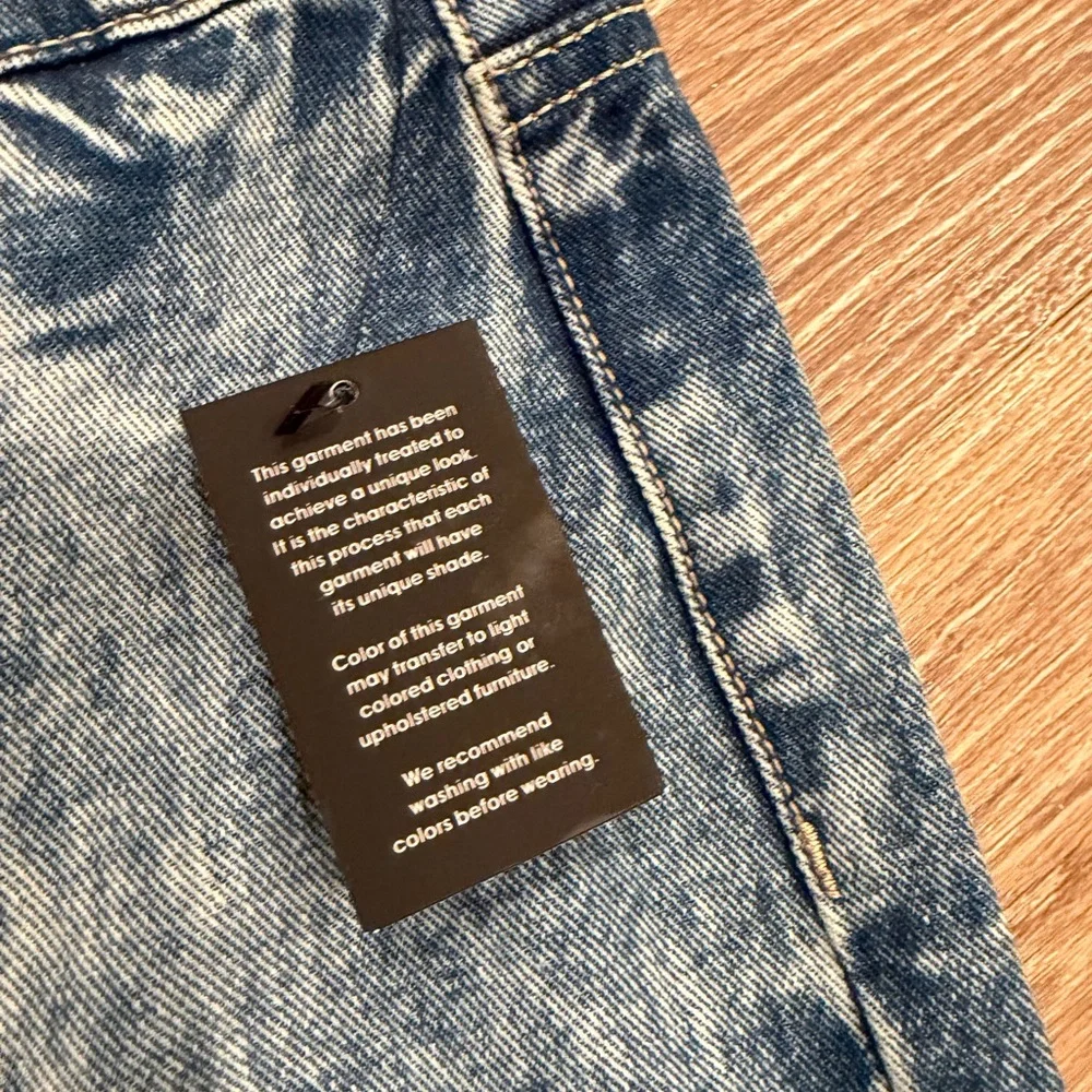 Von Dutch Women's Wide Leg Tie Front Denim Jeans  size 3 (27 x 31 ) - Picture 9 of 11